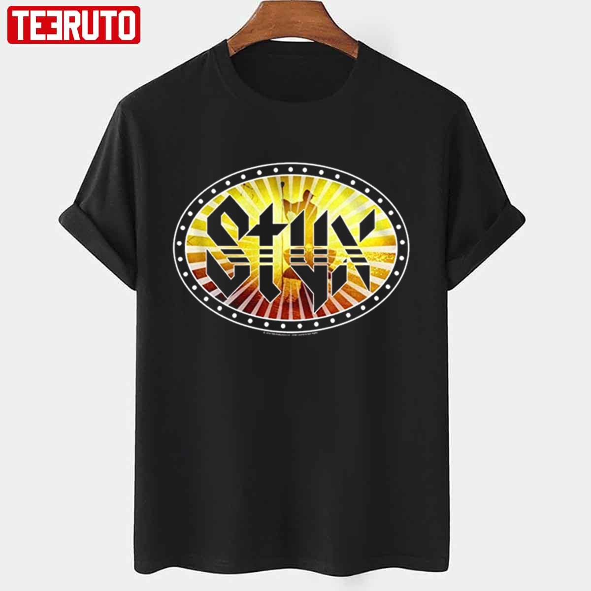 1972 Rock Band STYX Wooden Nickel On Stage Bright Lights Unisex T-Shirt