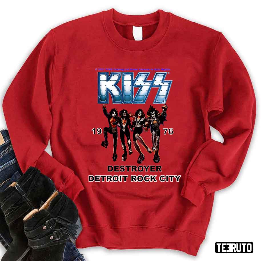 1976 Detroit Rock City Kiss Band Destroyer Rock Music Art Unisex Sweatshirt