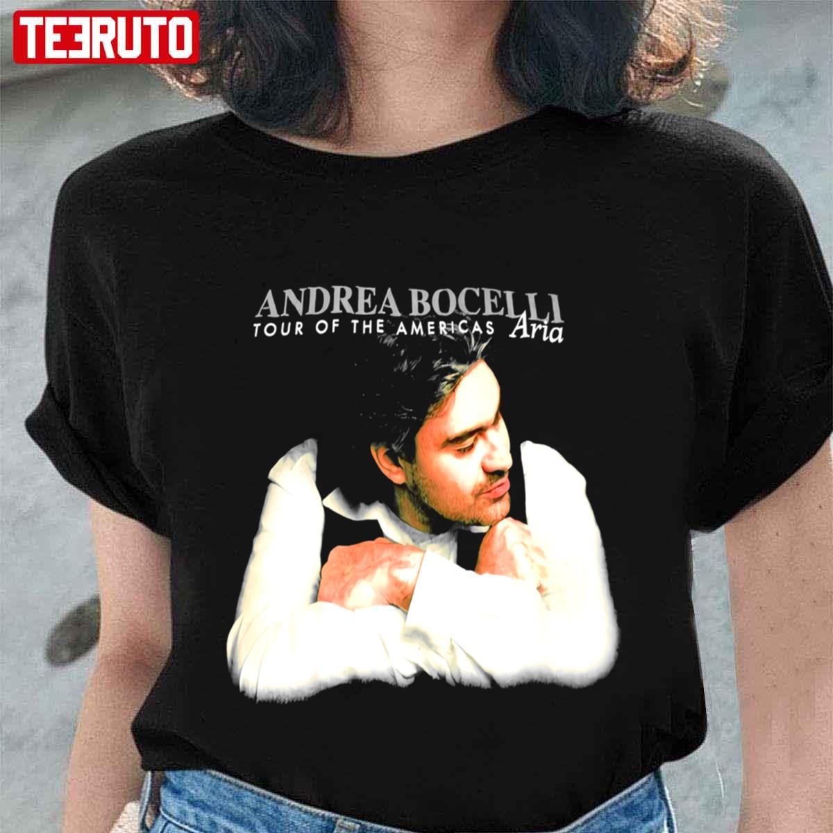 1998 Andrea Bocelli Vintage Aria The Opera Album Tour Unisex T-Shirt