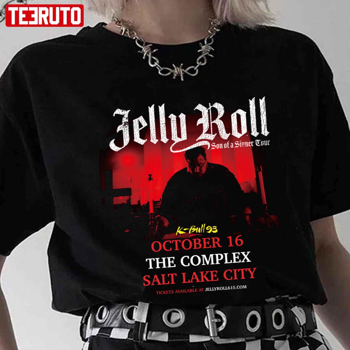 2022 Tour Roll Salt Lake City Jelly Roll Unisex T-Shirt