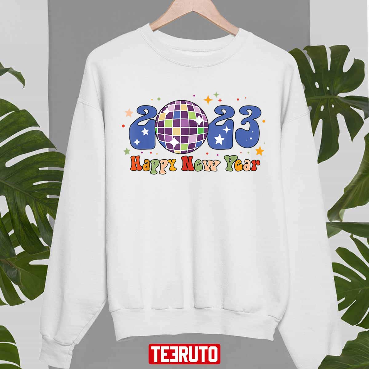 2023 Happy New Year Disco New Years Eve Party Hello 2023 Unisex Sweatshirt