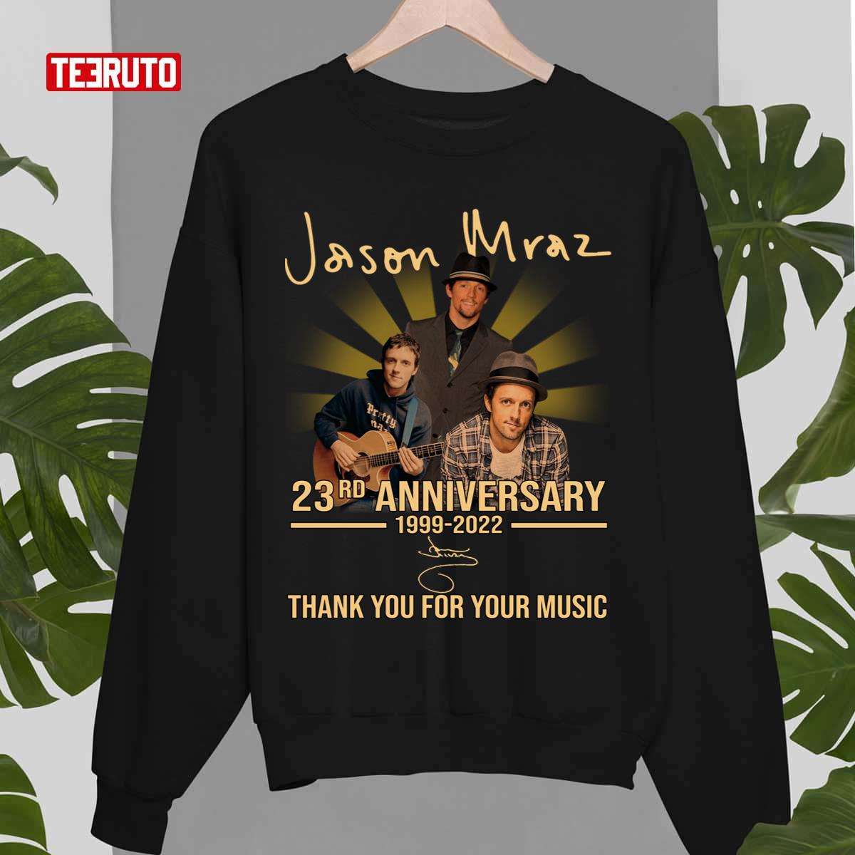 23rd Anniversary 1999-2022 Jason Mraz Thank You For Memories Signature Unisex Sweatshirt