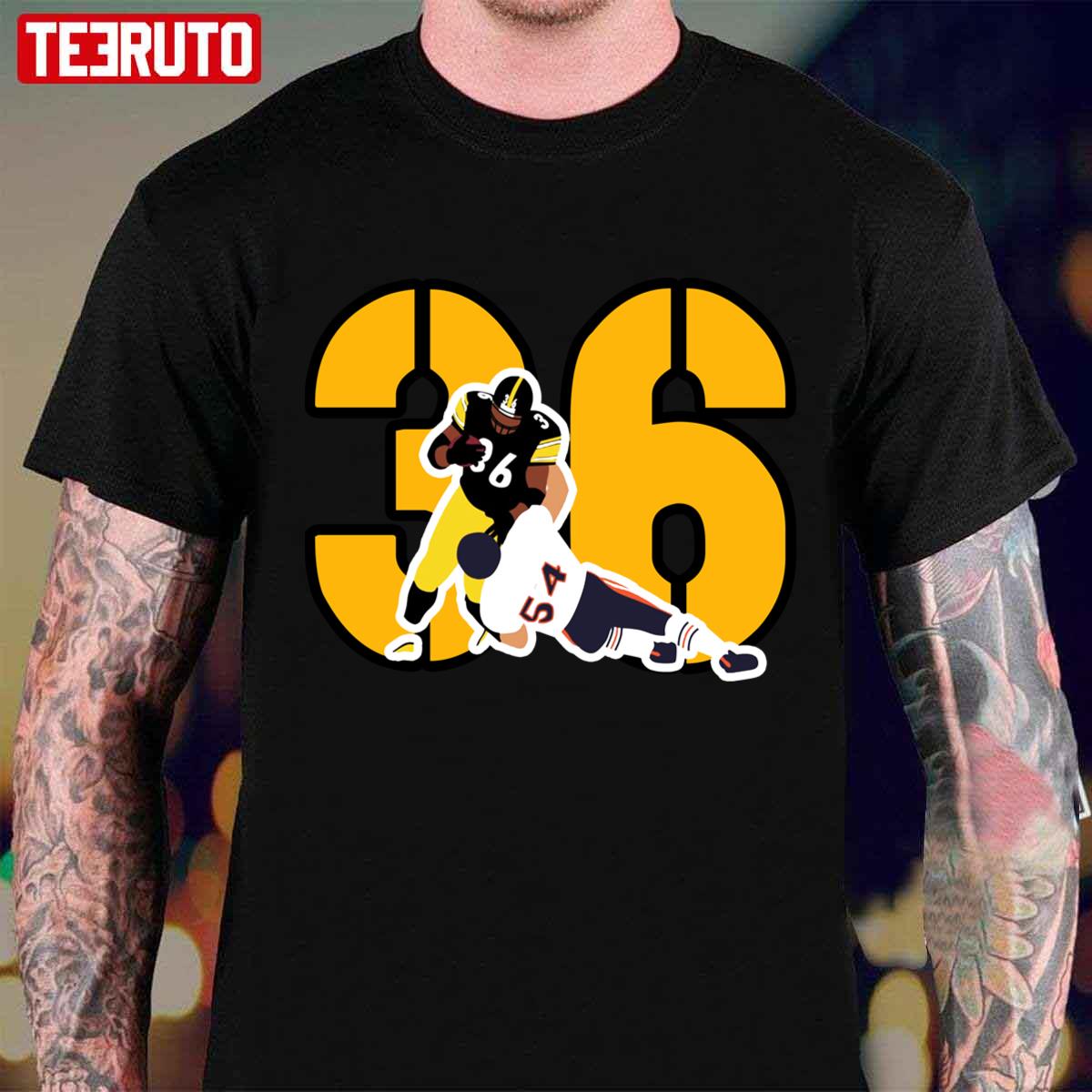 #36 The Bus Of Pittsburgh Steelers Football Team Jerome Bettis Unisex T-Shirt