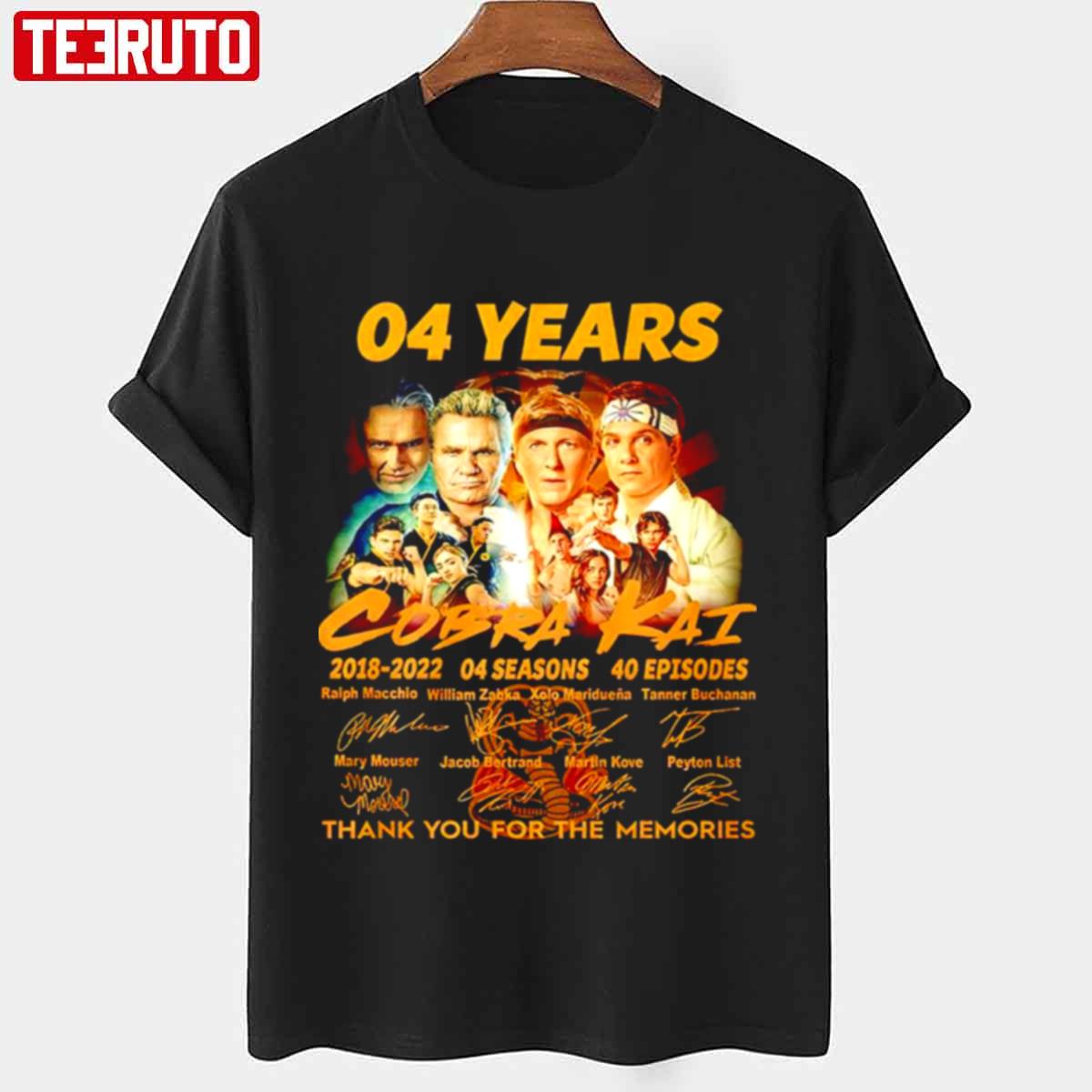 4 Years Of Cobra Kai With Signature Unisex T-Shirt