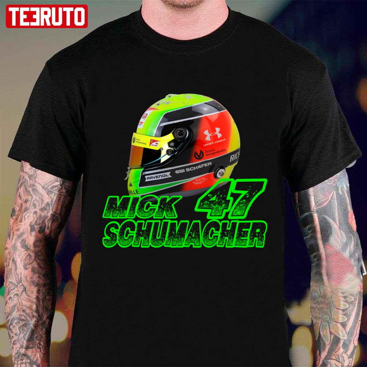 #47 Mick Schumacher The Helmet Unisex T-Shirt