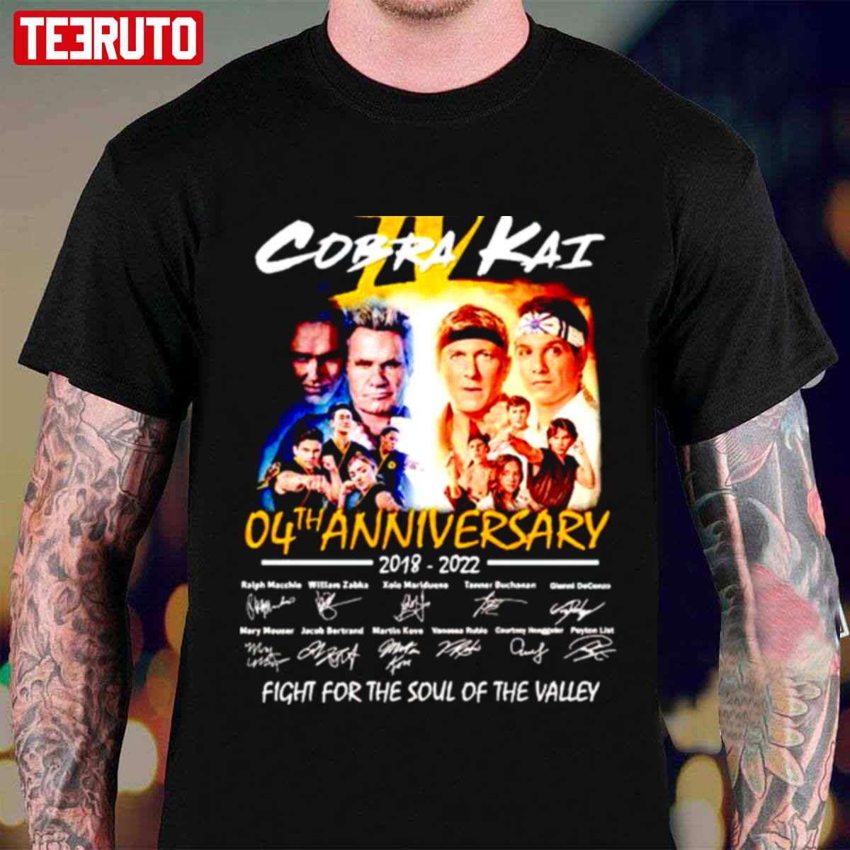 4th Anniversary Cobra Kai Design Unisex T-Shirt