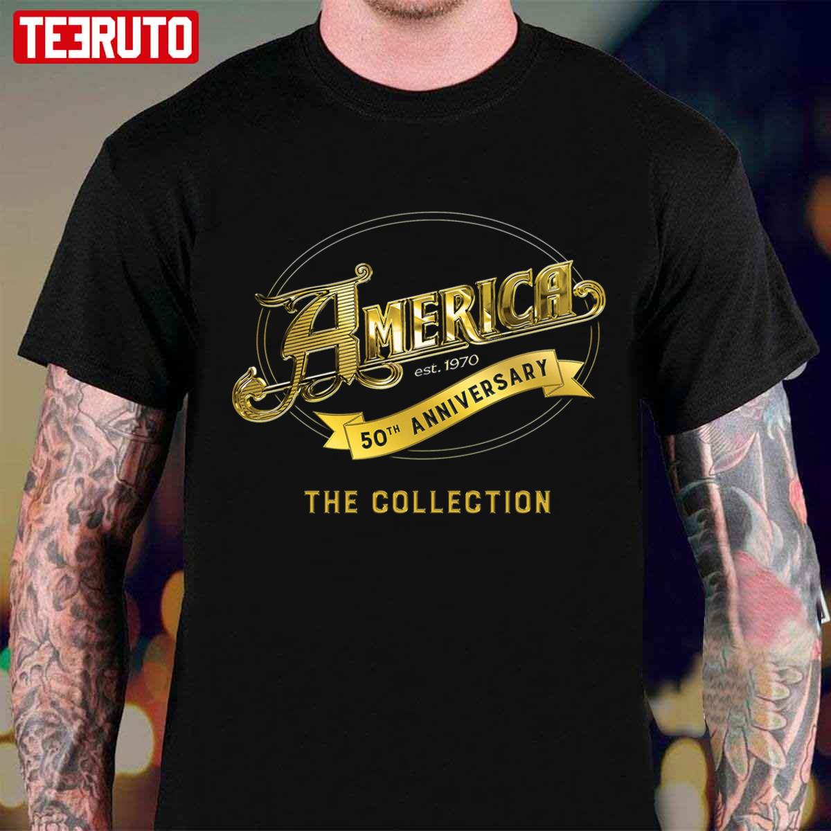 50th Anniversary America Band Est 1970 The Collection Unisex T-Shirt