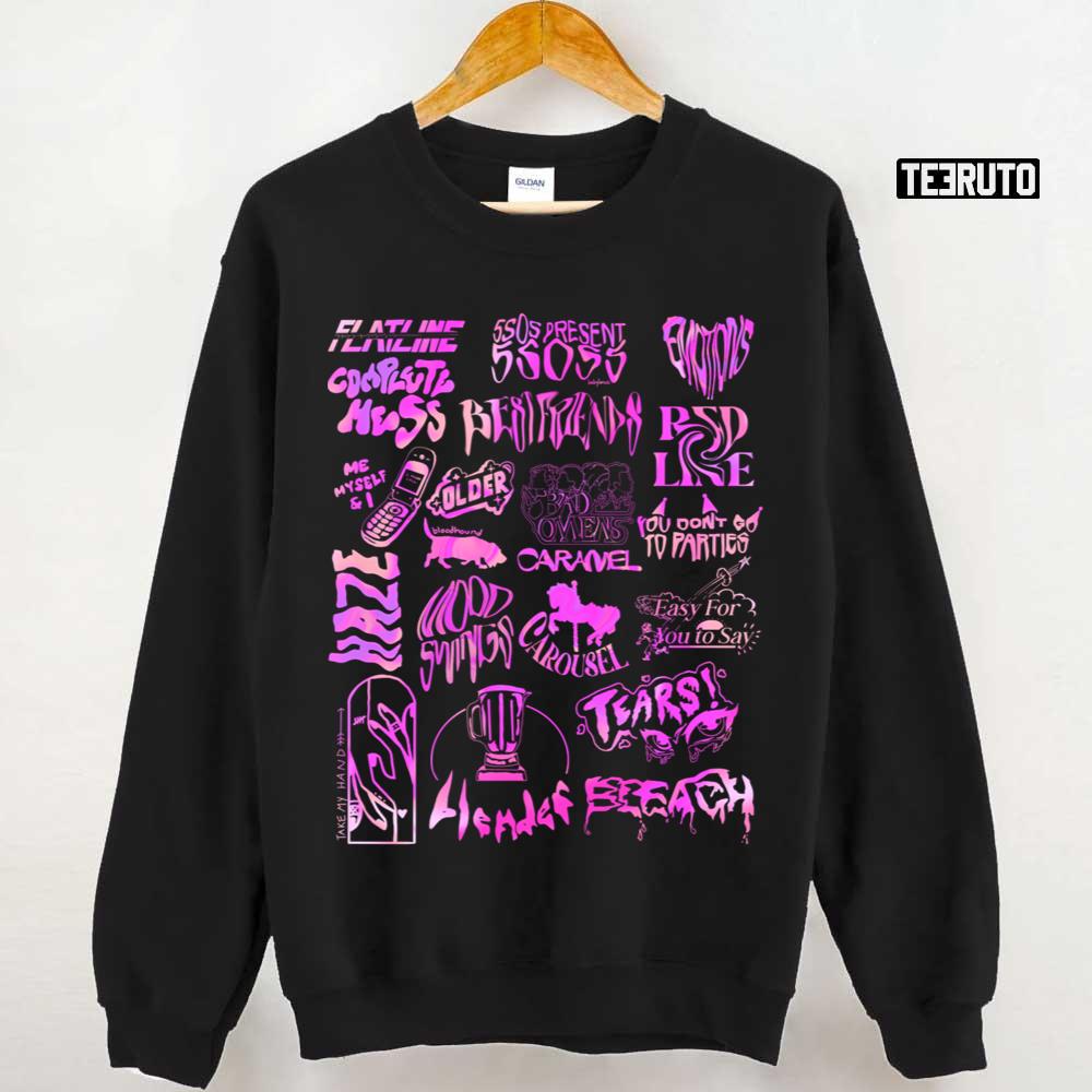 5sos5 Pink Tracklist 5 Seconds Of Summer Unisex Sweatshirt