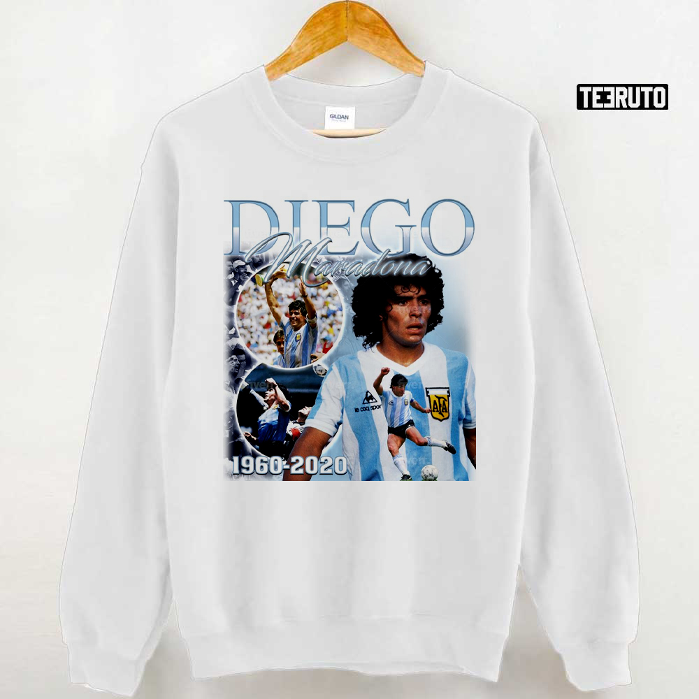 90s Vintage Diego Maradona Soccer Legend Unisex Sweatshirt