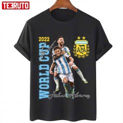 Lionel Messi  And Julian Alvarez Celebration Argentina World Cup 2022 Unisex T-Shirt