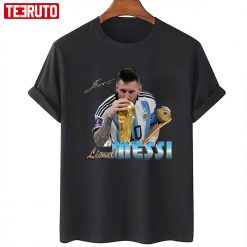Lionel Messi The Golden Ball Qatar World Cup 2022 Unisex T-Shirt