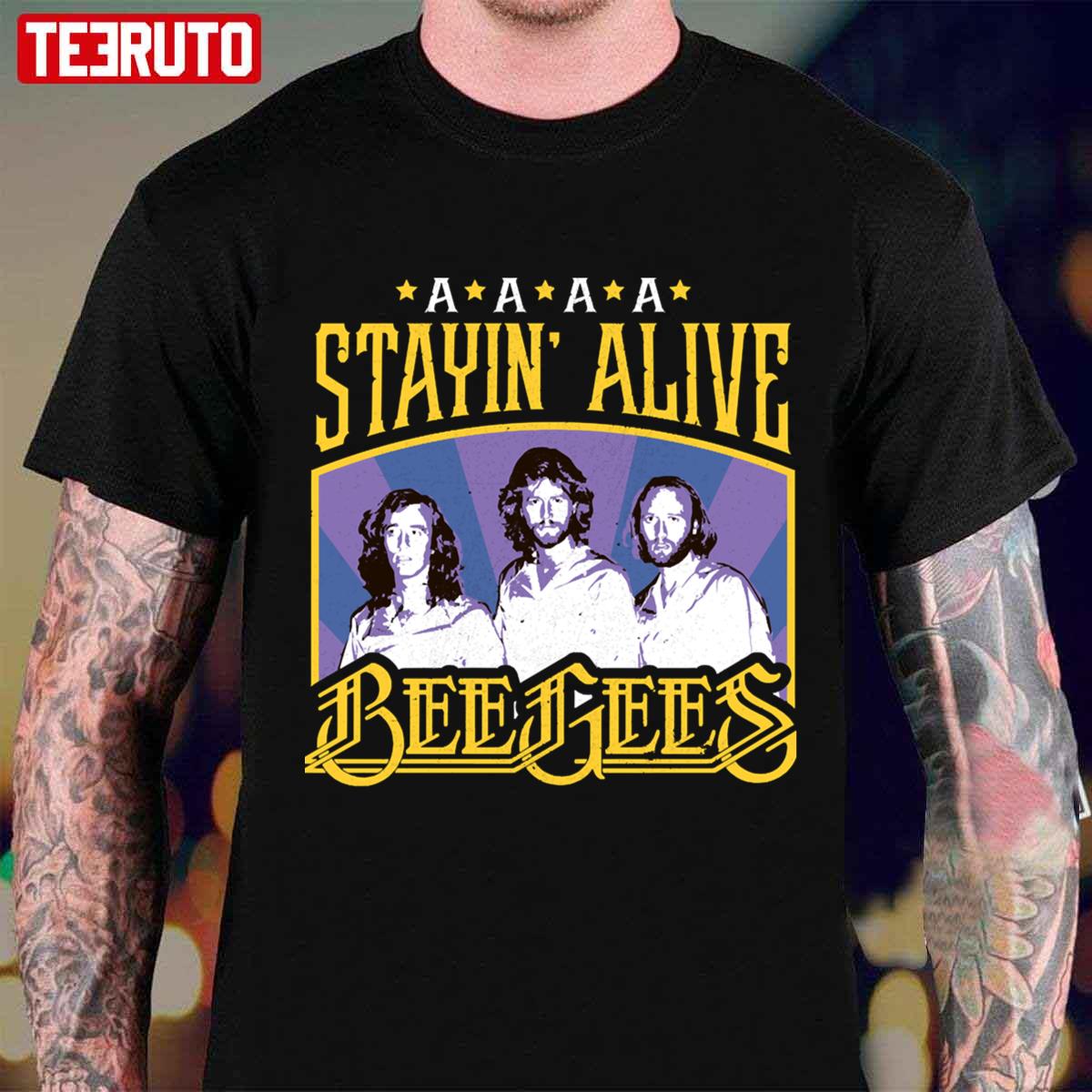 A A A Stayin Alive Bee Gees Vintage Unisex T-Shirt