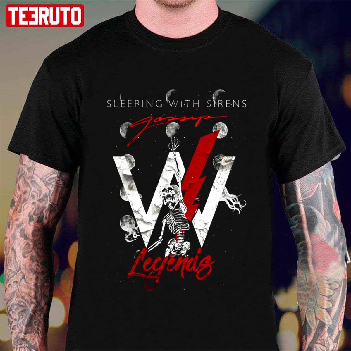 A Cat Nap Gossip Legends Sleeping With Sirens Unisex T-Shirt