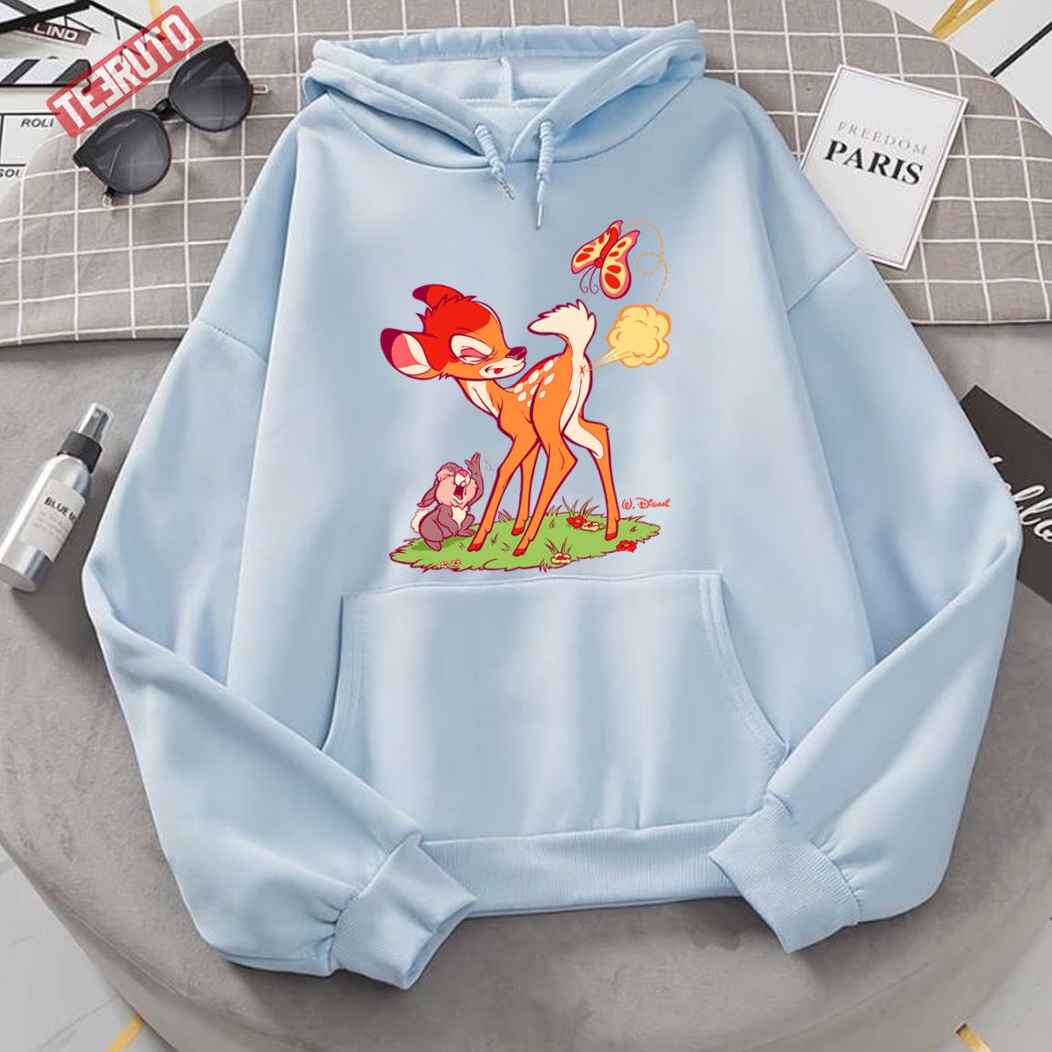 A Fart In The Woods Funny Bambi Unisex Hoodie