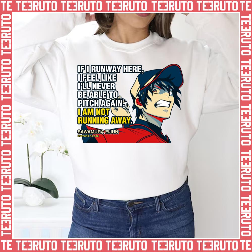 Ace Of Diamond Sawamura Eijun Pitch Quotes Unisex Sweatshirt