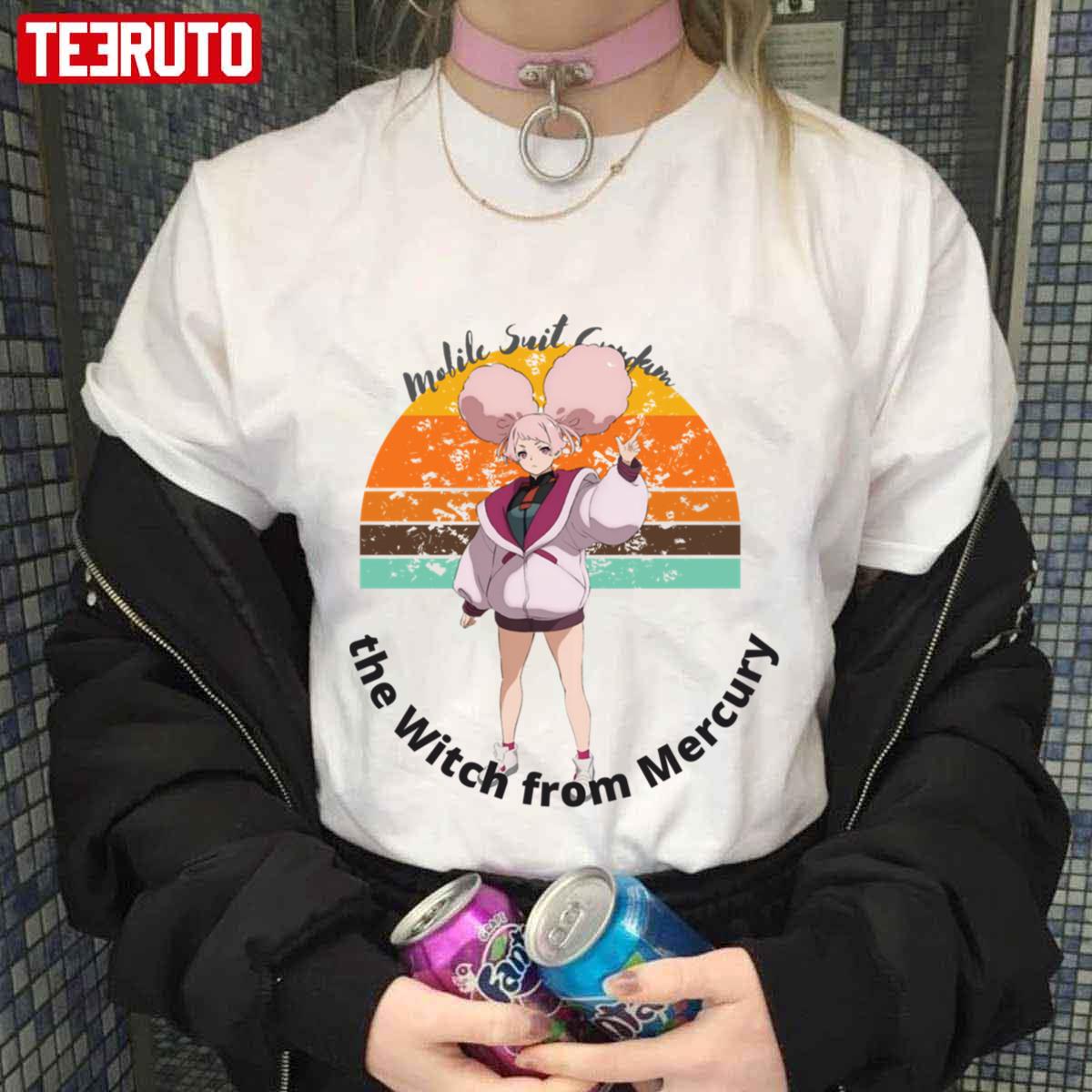 Adorable Anime Girl Mobile Suit Gundam The Witch From Mercury Unisex T-Shirt