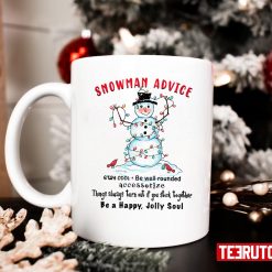 Advice With Christmas Light Snowman 11 oz Ceramic