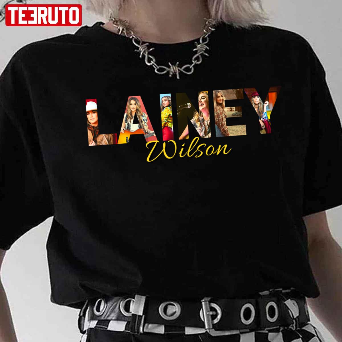 Aesthetic Name Logo Lainey Wilson Unisex T-Shirt