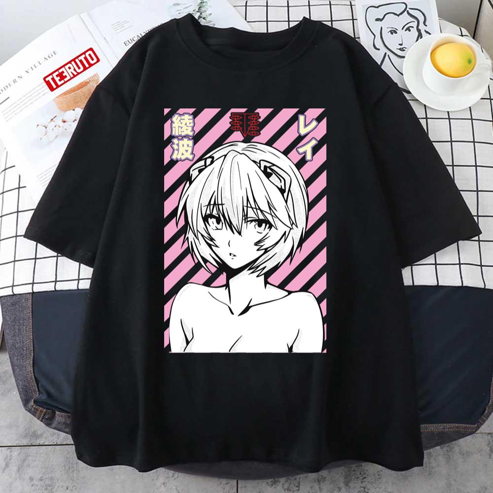 Ahegao Aynami Rei Evangelion Girl Neon Genesis Evangelion Unisex T-Shirt