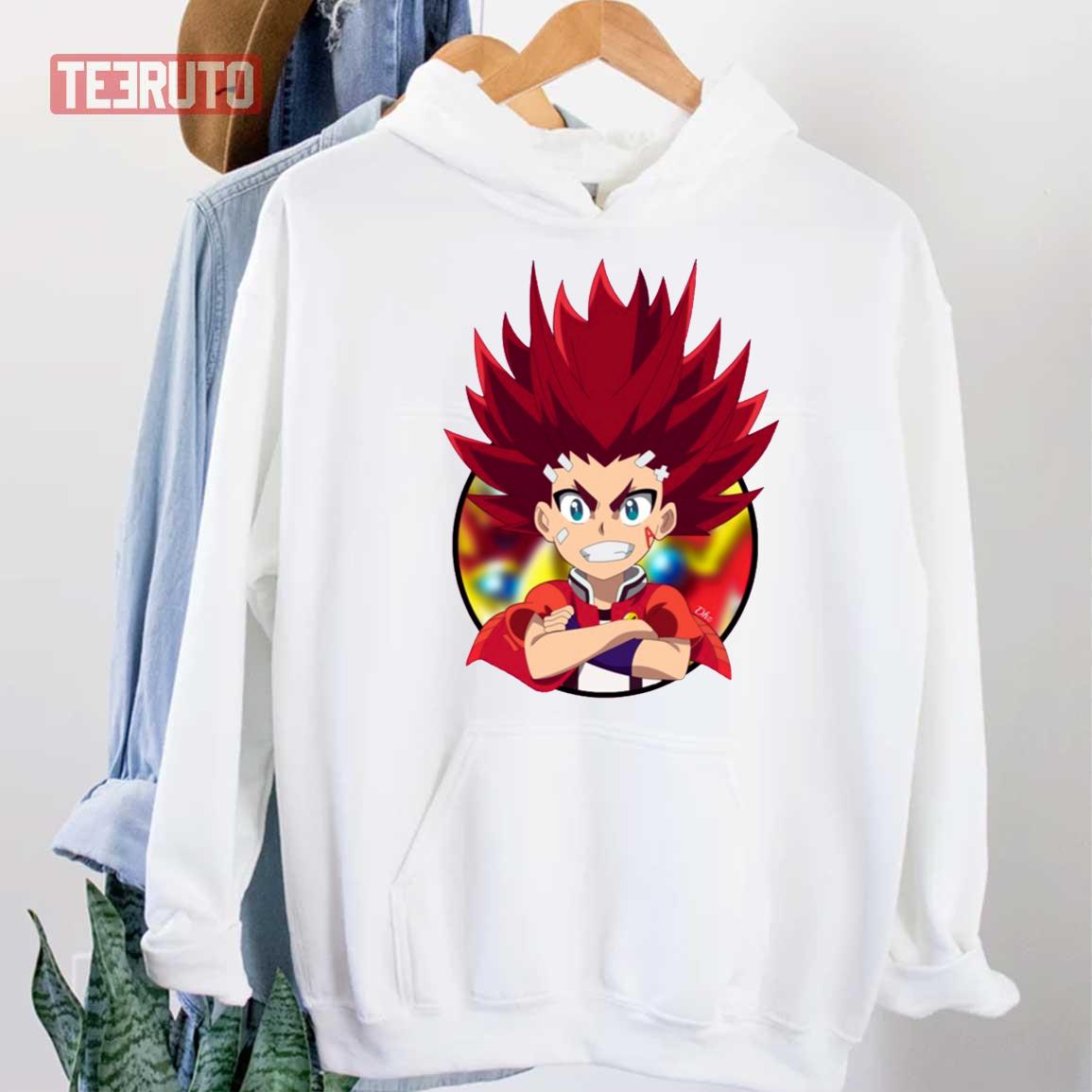 Aiga Akaba Red Hair Beyblade Burst Unisex Hoodie