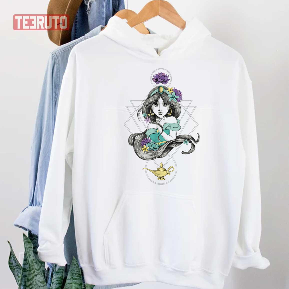 Aladdin Colorful Boho Jasmine Graphic Unisex Hoodie