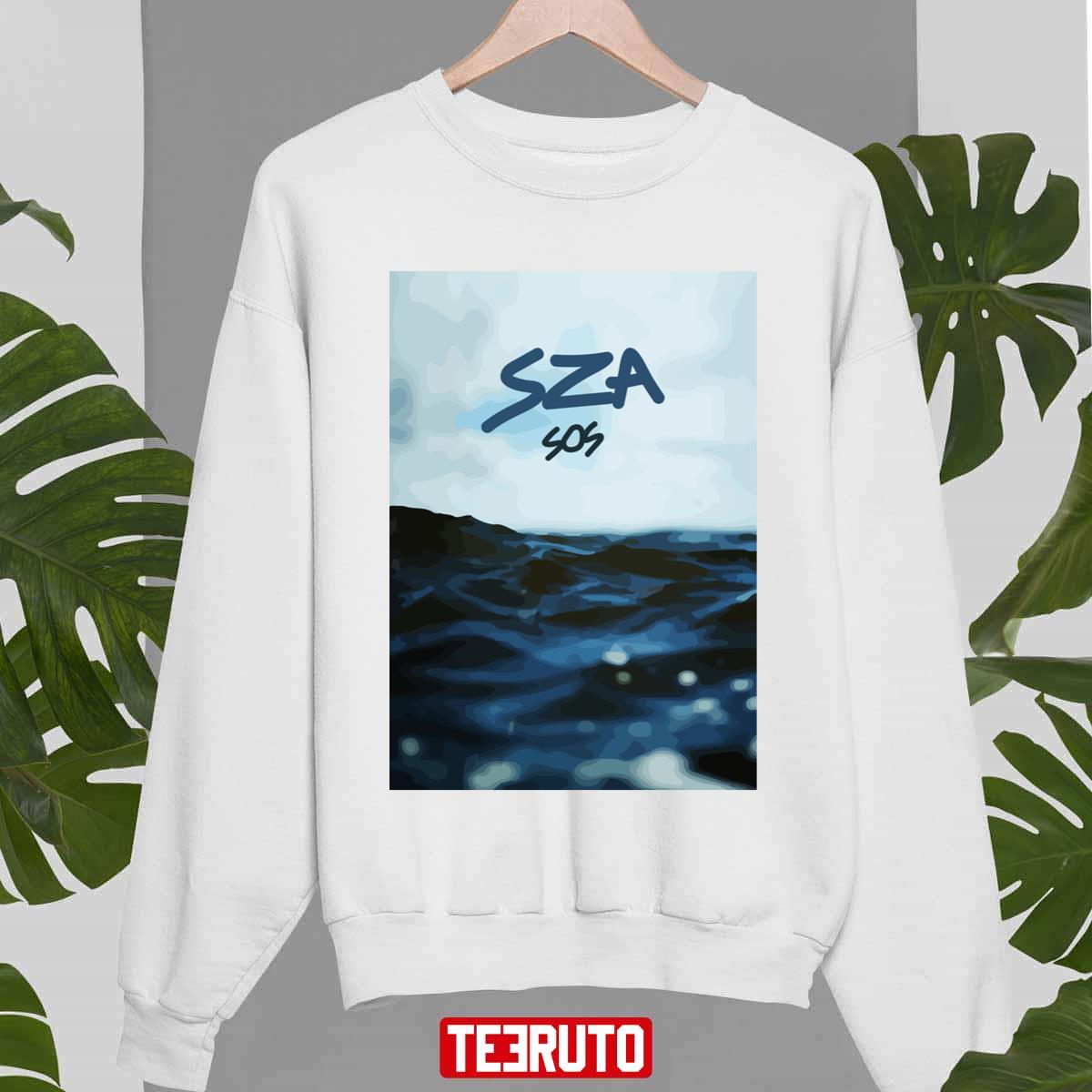 Album Art Poster Sophomore Album Sza Sos The Sea Unisex Sweatshirt