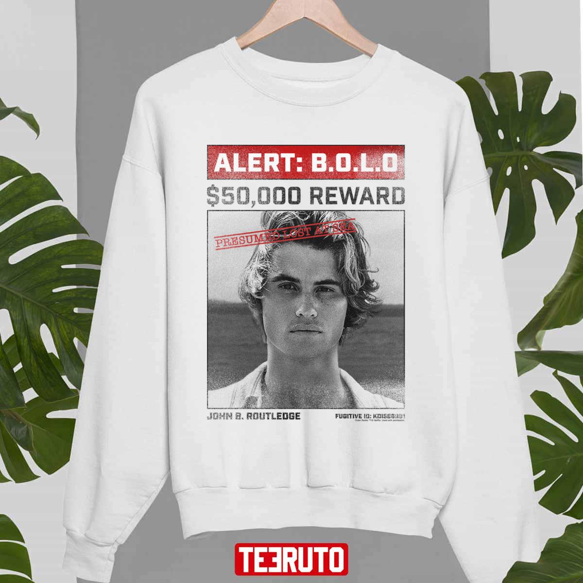 Alert Outer Banks John Wanted Poster Reward Unisex Sweatshirt