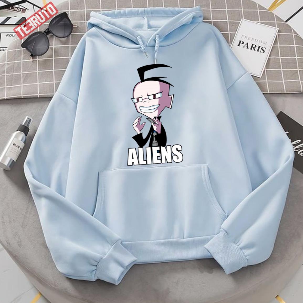 Aliens Funny Character Invader Zim Unisex Hoodie