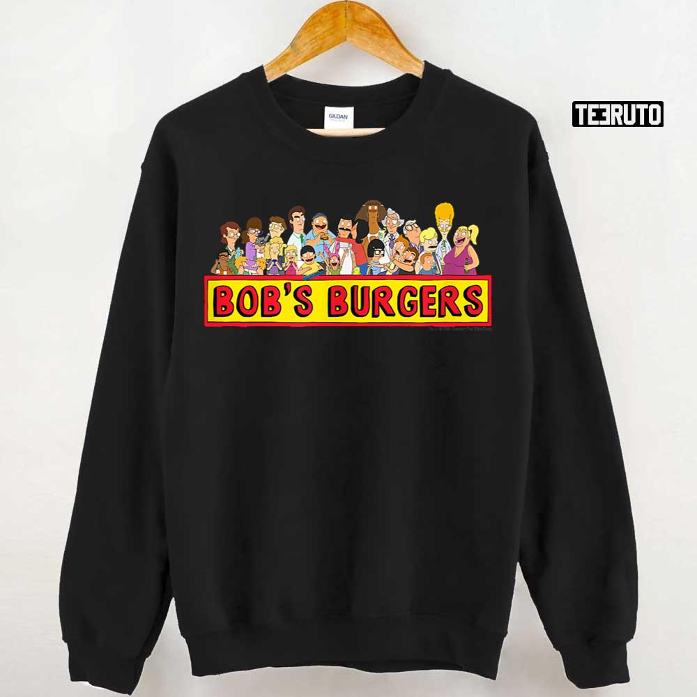 All Characters Group Shot Logo Bob’s Burgers Unisex Sweatshirt