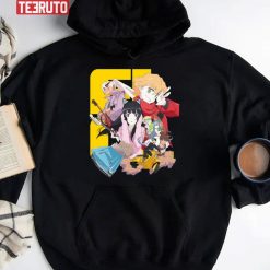 All Characters In Flcl Fooly Cooly Anime Unisex Hoodie