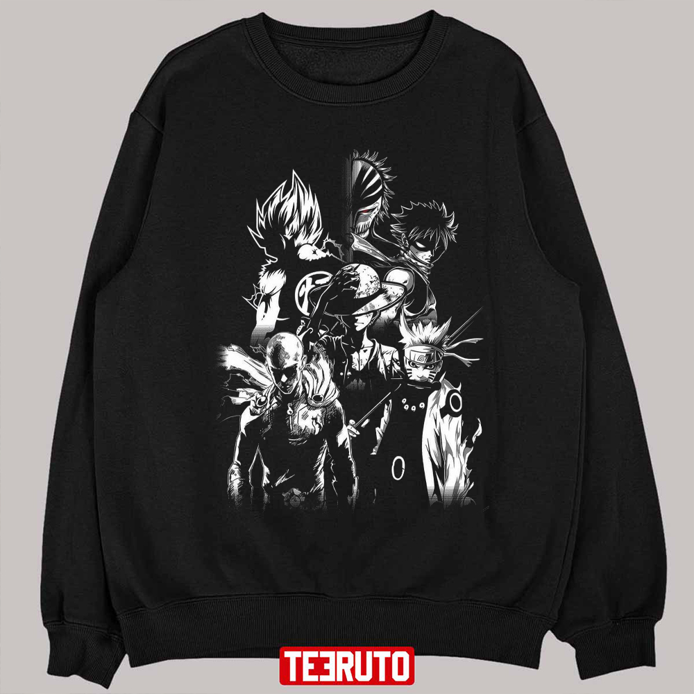 All Stars Animes Naruto Dragonball Unisex Sweatshirt