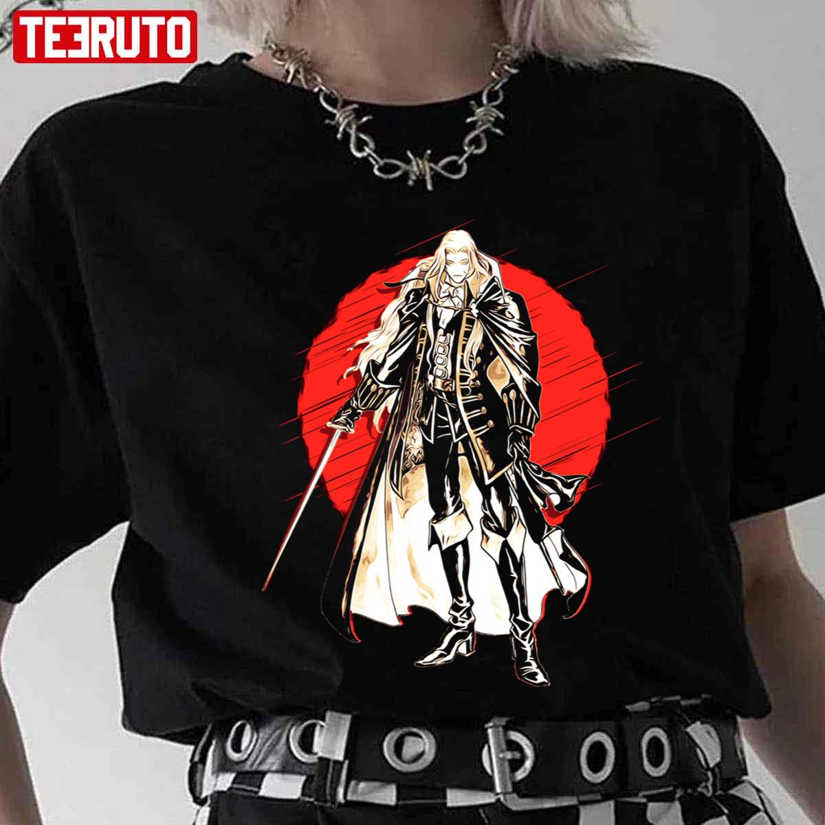 Alucard Castlevania Sunset Design Unisex T-Shirt