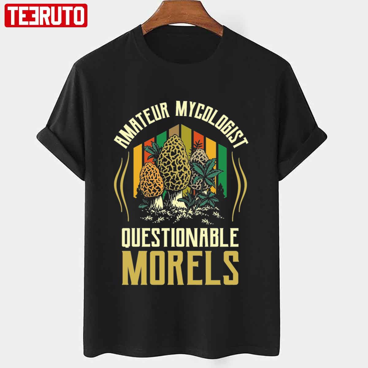 Amateur Mycologist With Questionable Morels Retro 90s Colored Design Unisex T-Shirt