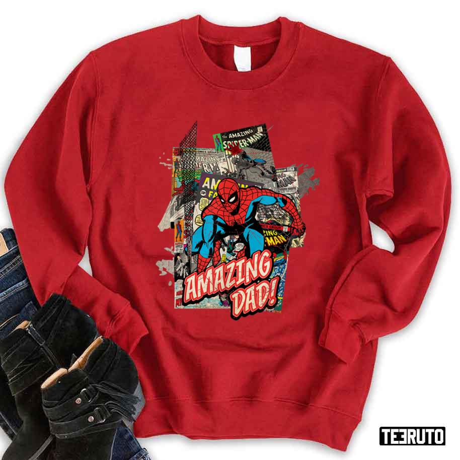 Amazing Dad Spider Man Vintage Retro Fanmade Unisex Sweatshirt