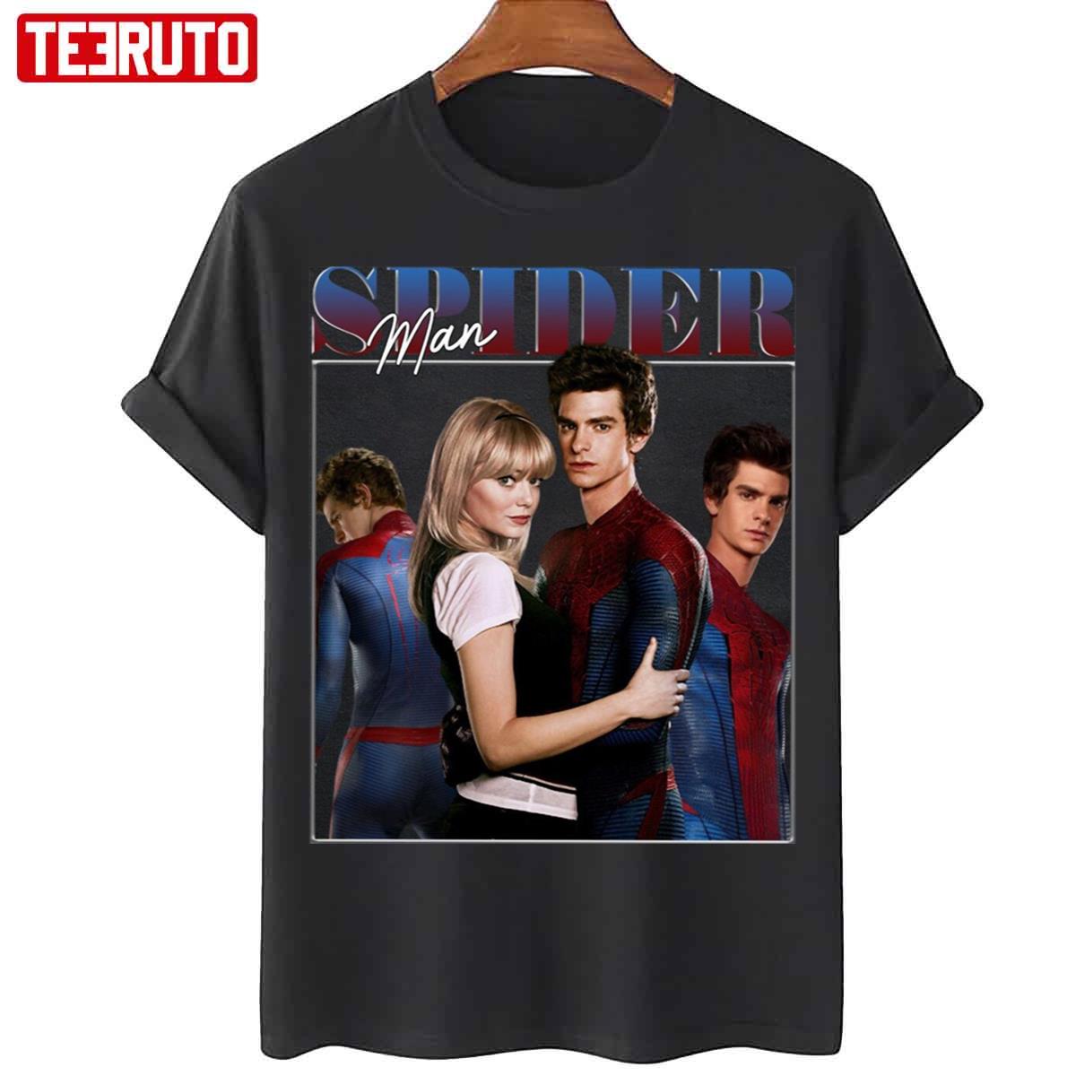 Andrew Garfield And Emma Stone 90s Amazing Spiderman Unisex T-Shirt