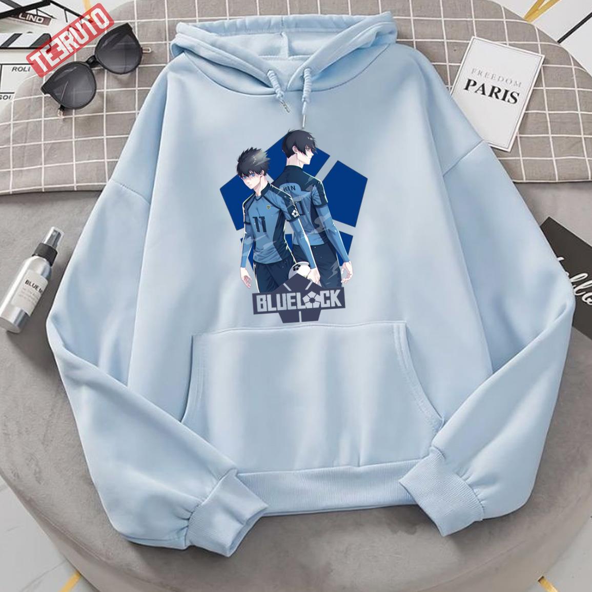 Anime Blue Lock Isagi Yoichi And Rin Itoshi Unisex Hoodie