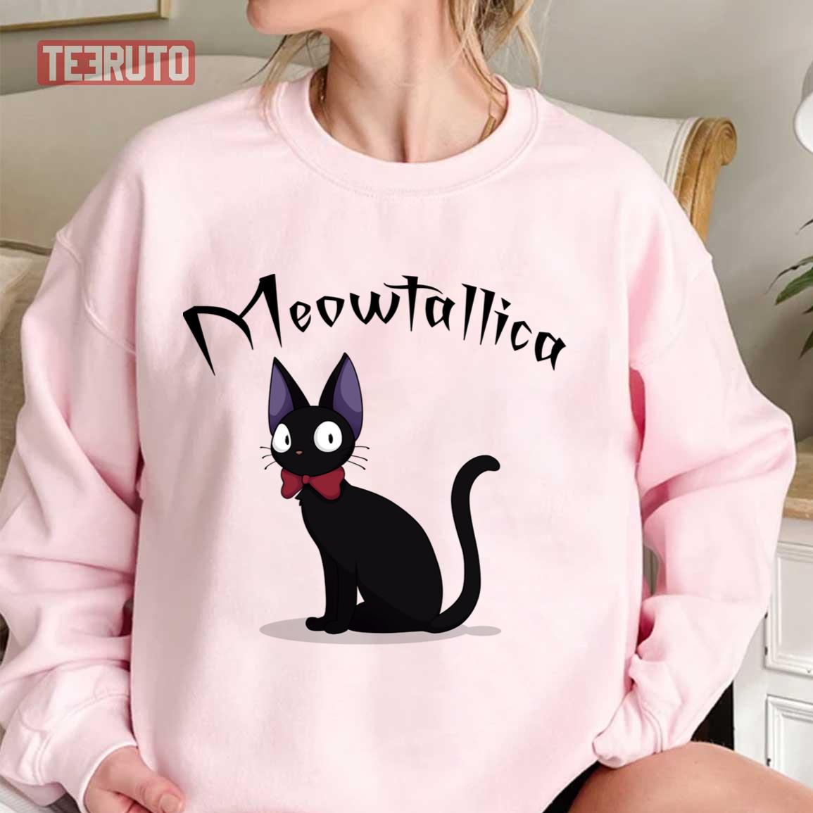 Anime Ghibli Kiki’s Delivery Service Meowtallica Metalica Unisex Sweatshirt