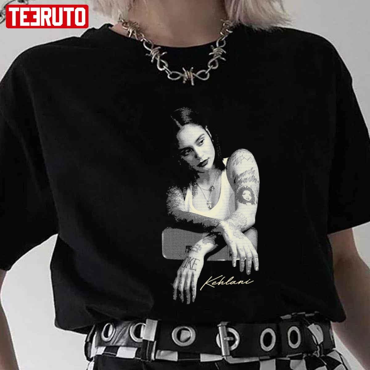 Artist Kehlani Simple Black N White Design Unisex T-Shirt