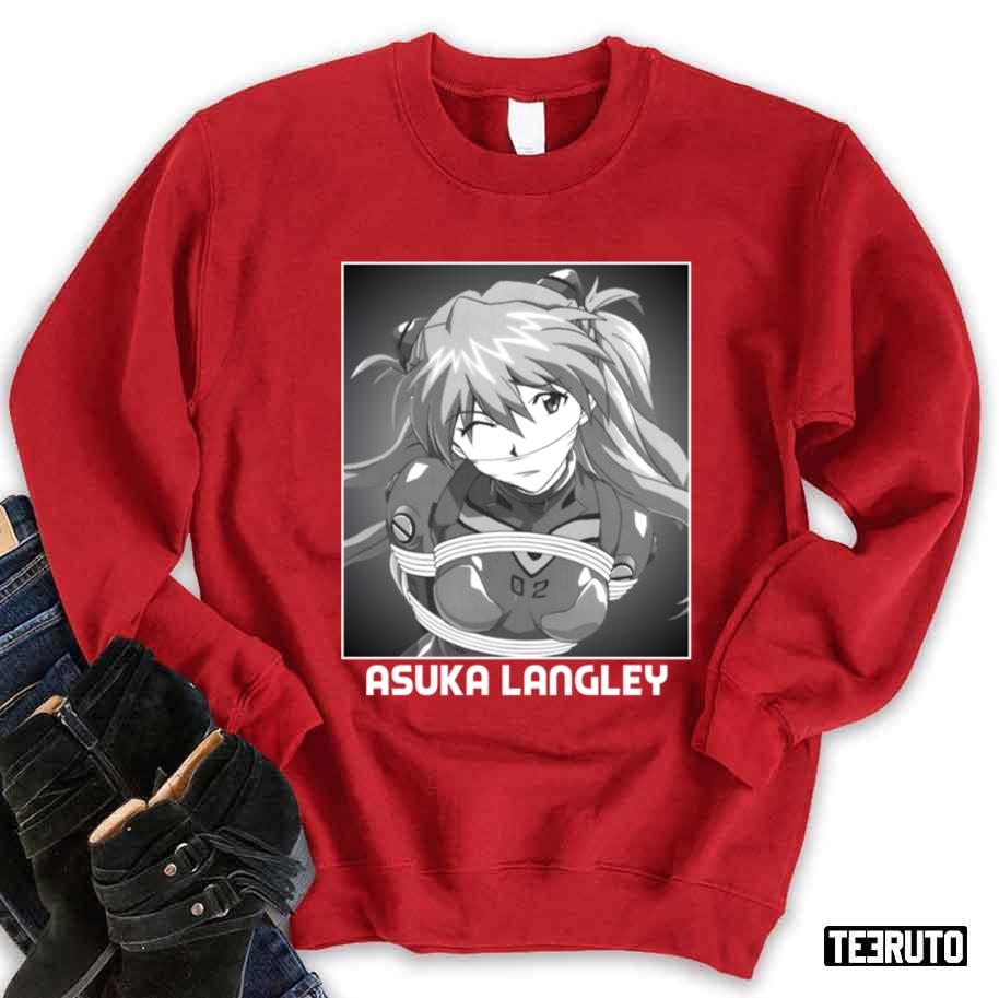 Asuka Langley Anime Evangelion 02 Portrait Photo Unisex Sweatshirt