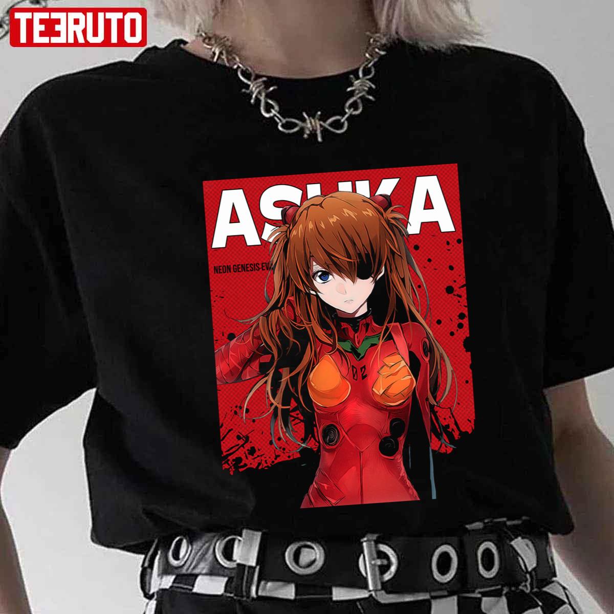 Asuka Langley Soryu Red Comic Neon Genesis Evangelion Unisex T Shirt Teeruto 3667