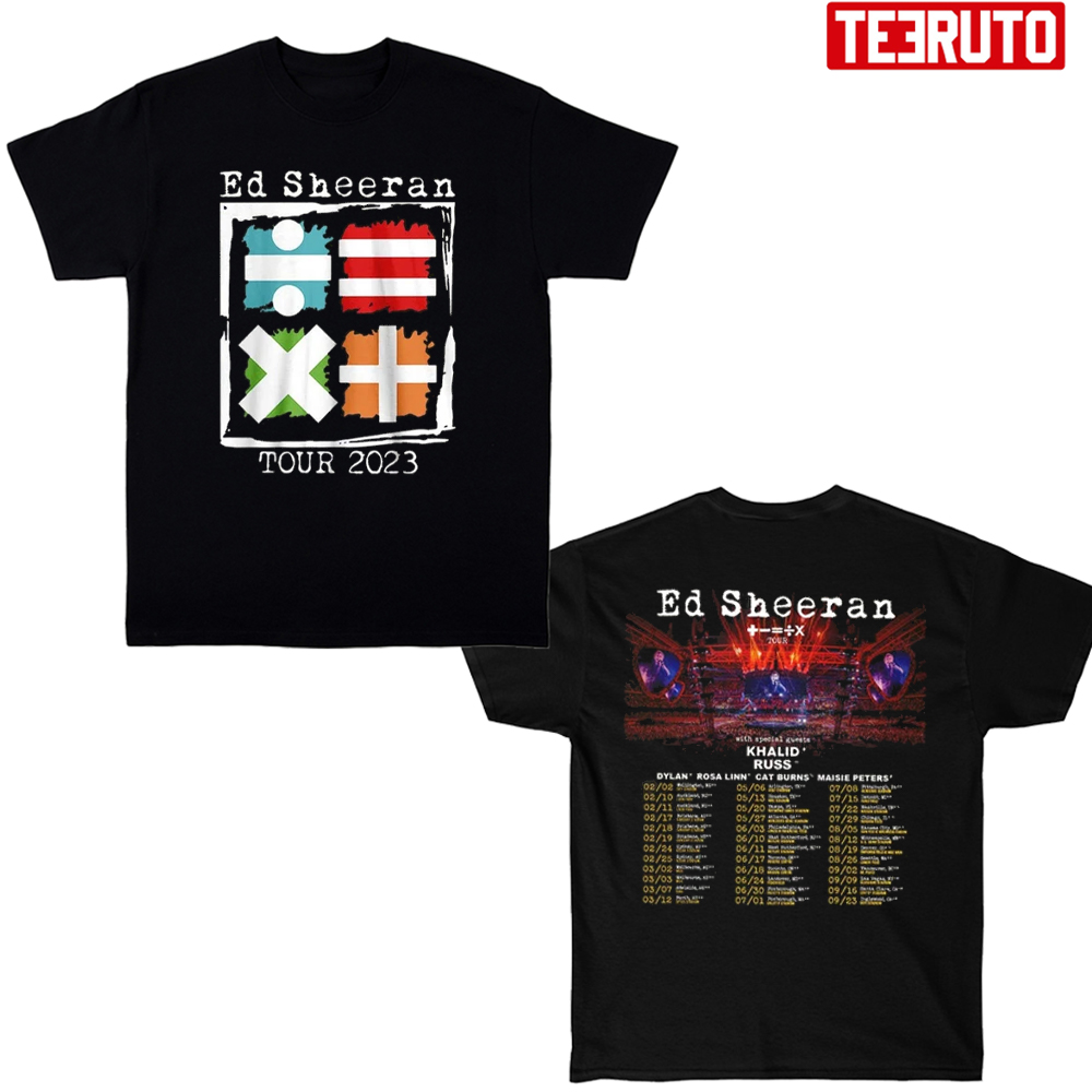 Australia Us 2023 Ed Sheeran Mathematics Tour Unisex T-Shirt