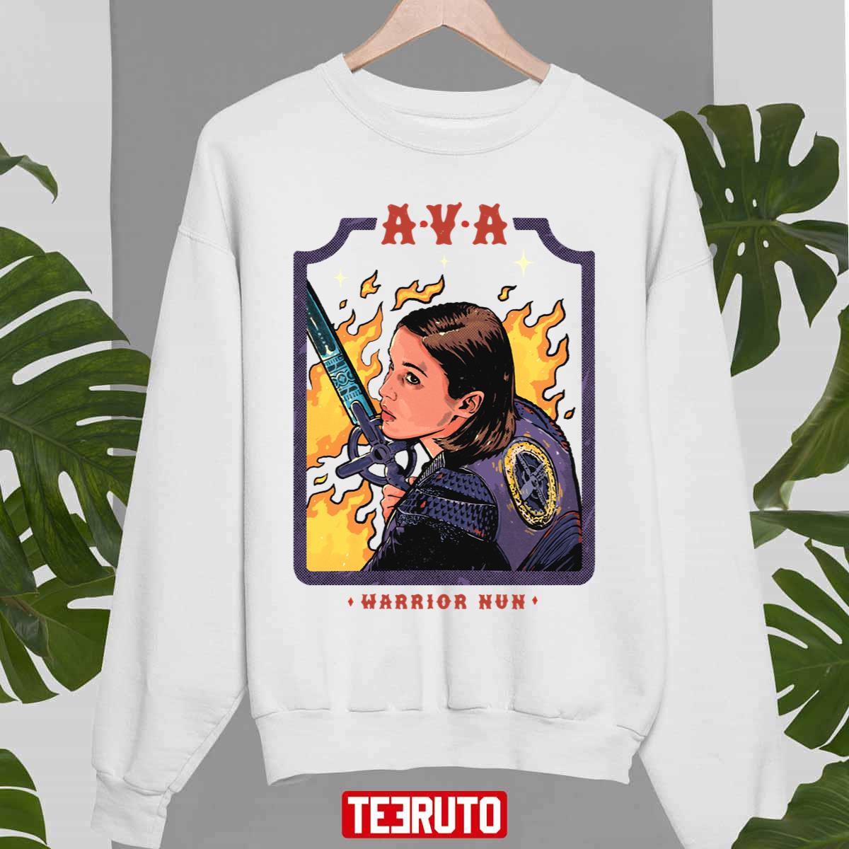 Ava Silva Warrior Nun Cartoon Art Unisex Sweatshirt