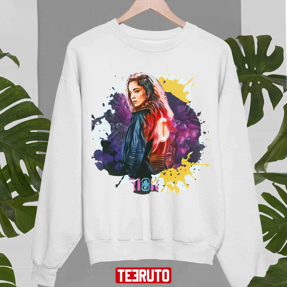 Ava Watercolor Design Warrior Nun Unisex Sweatshirt