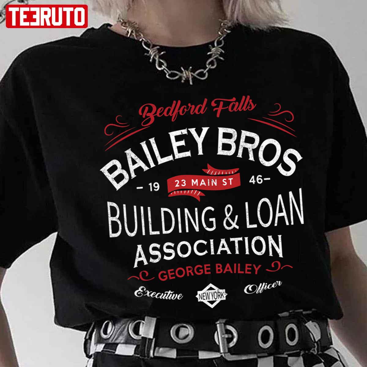 Bailey Bros Building & Loan Association Vintage Logo Unisex T-Shirt