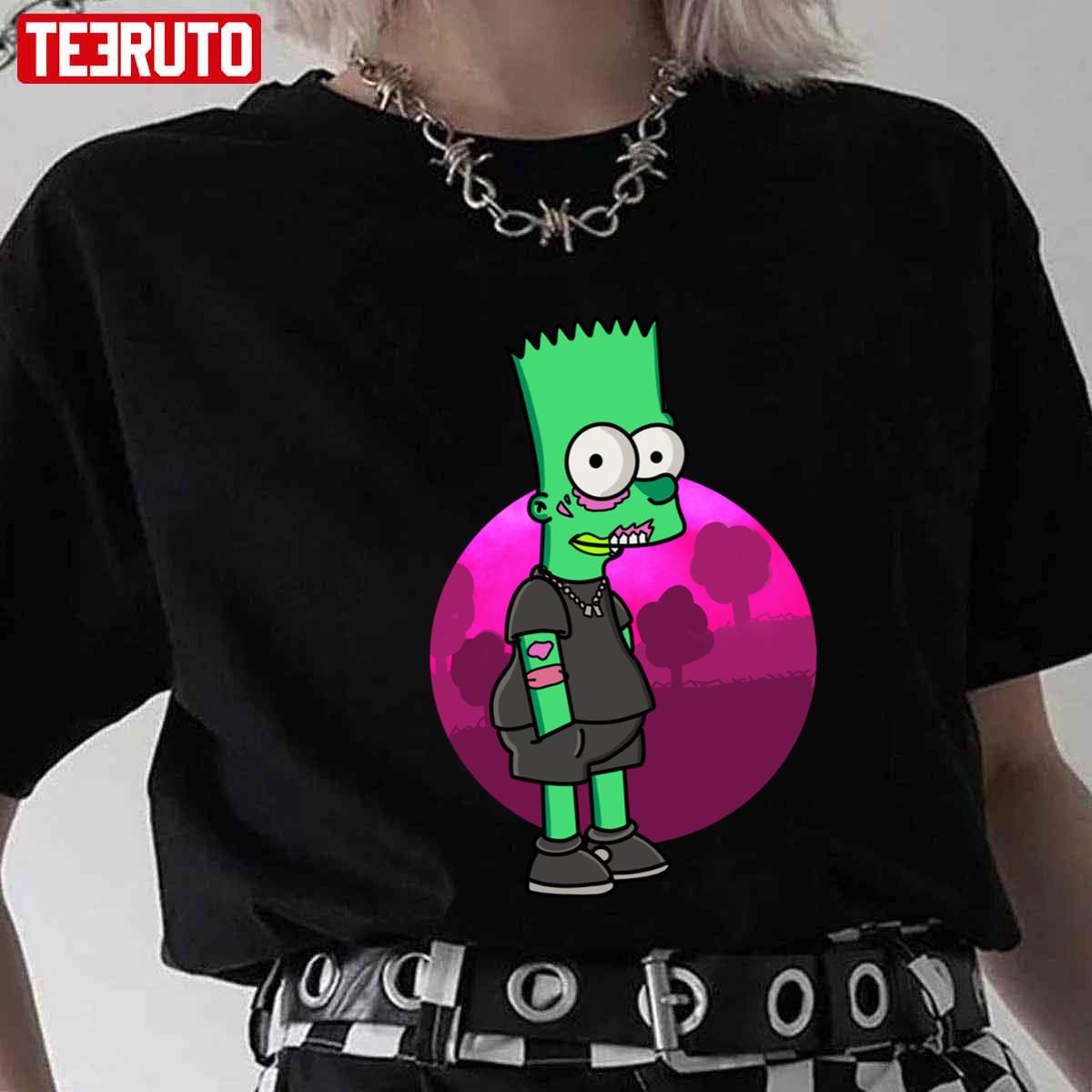 Bart Tropper The Simpsons Creepy Costume Art Unisex T-Shirt