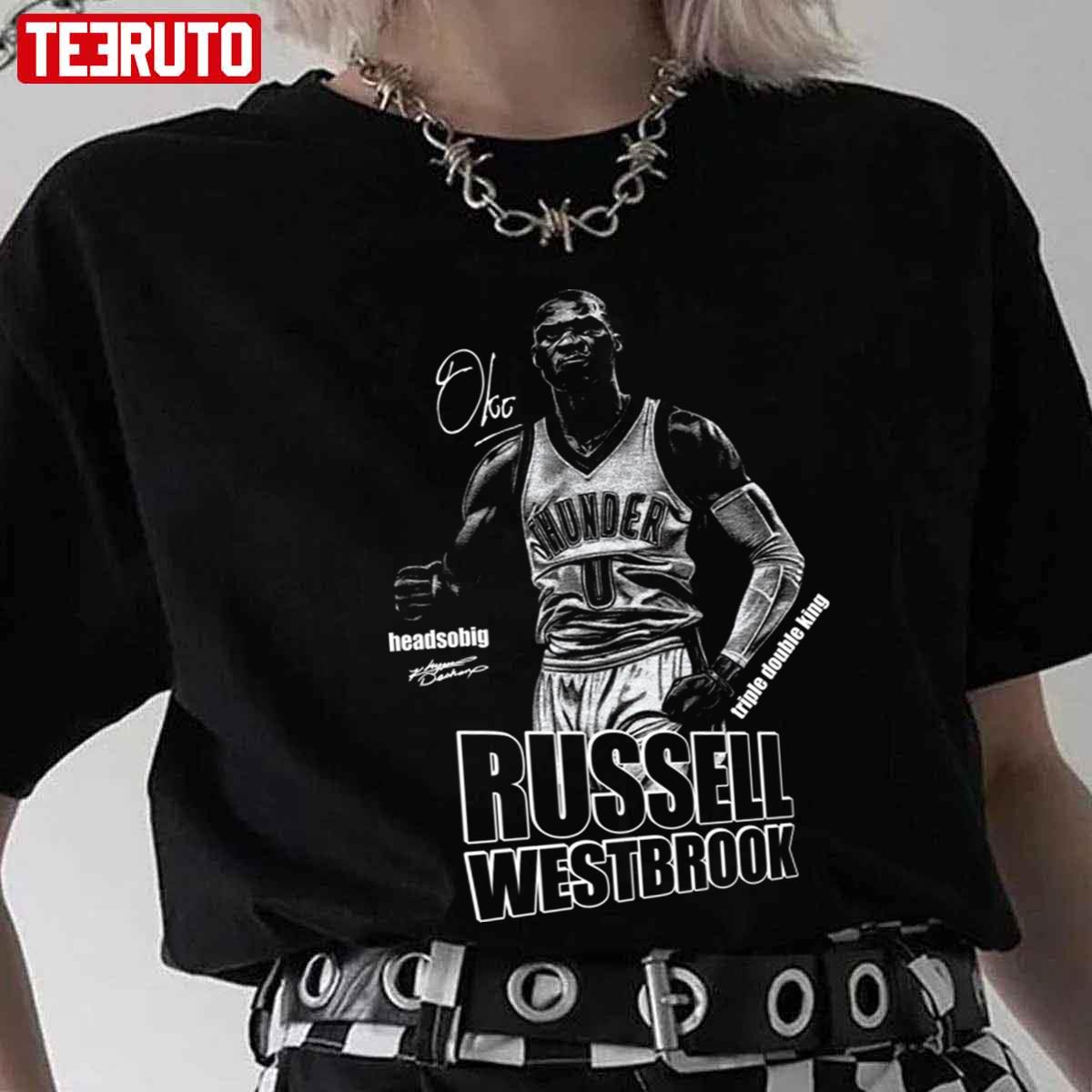 Baskeball White Design Russell Westbrook Unisex T-Shirt