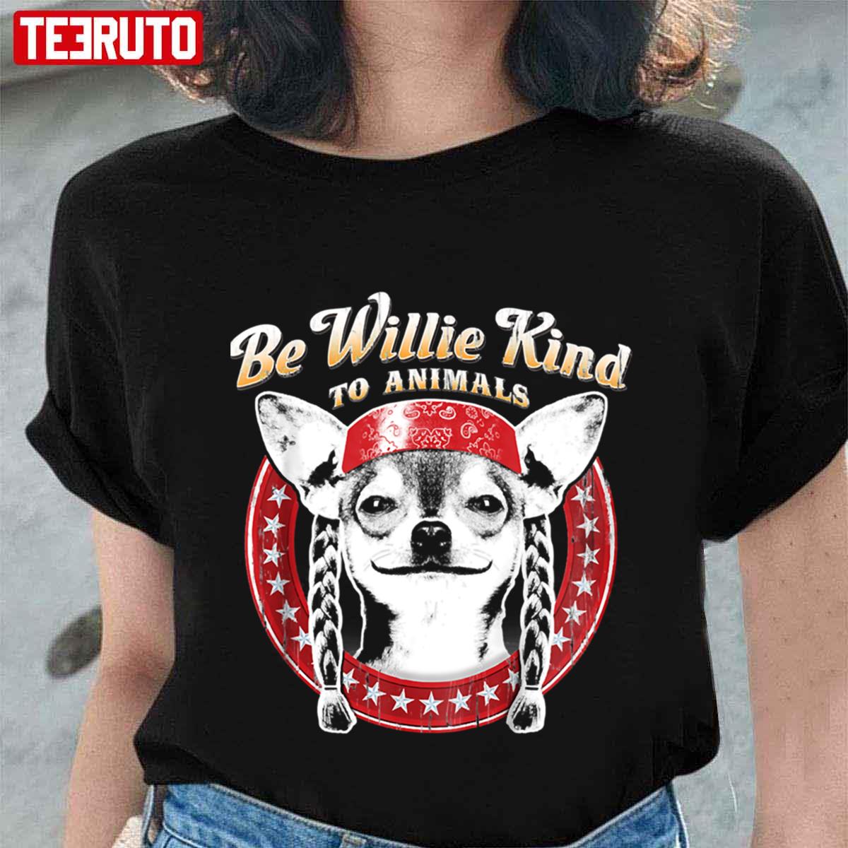 Be Willie Kind To Animals Youth Willie Nelson Unisex T-Shirt