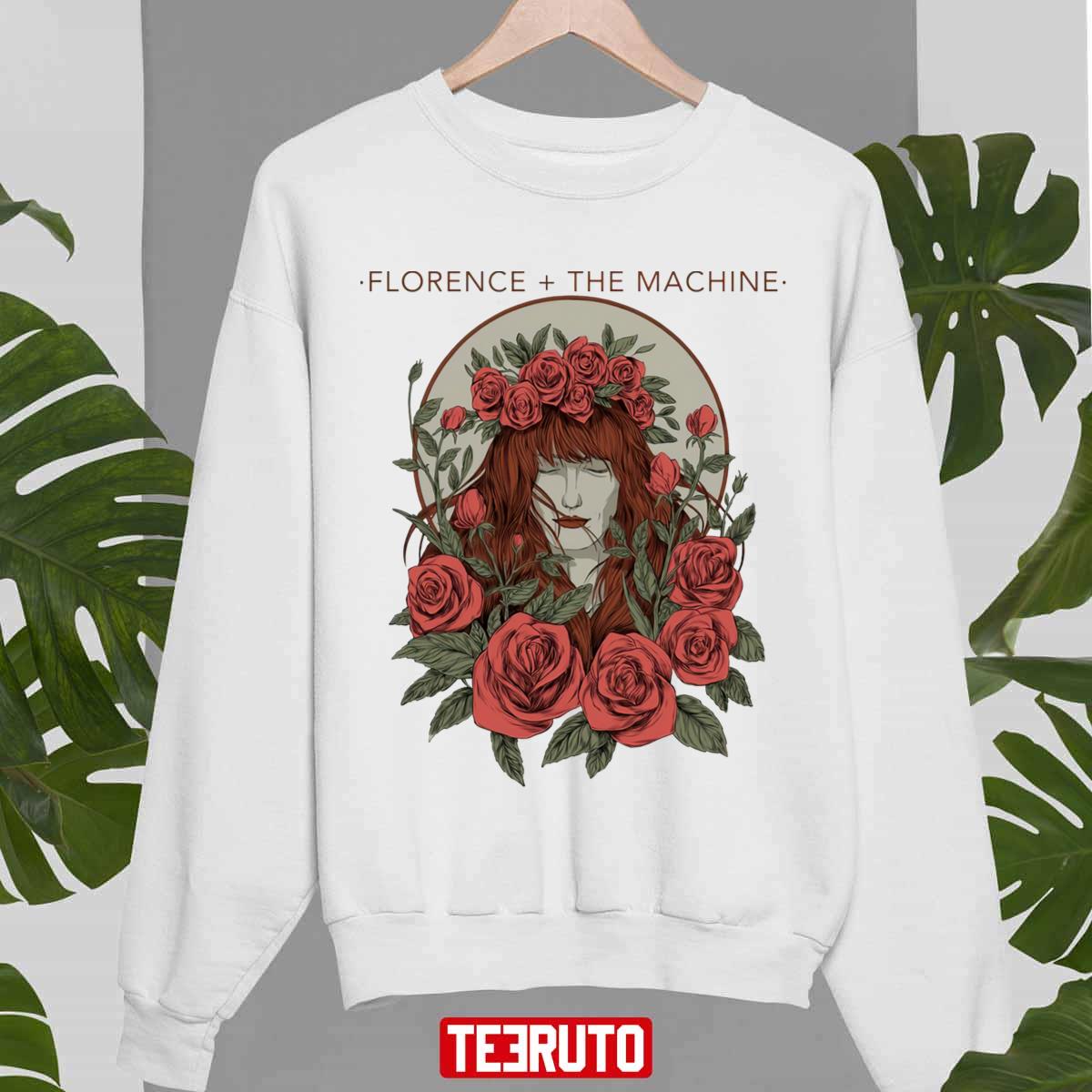 Beautiful Girl And Roses Florence And The Machine Unisex Sweatshirt