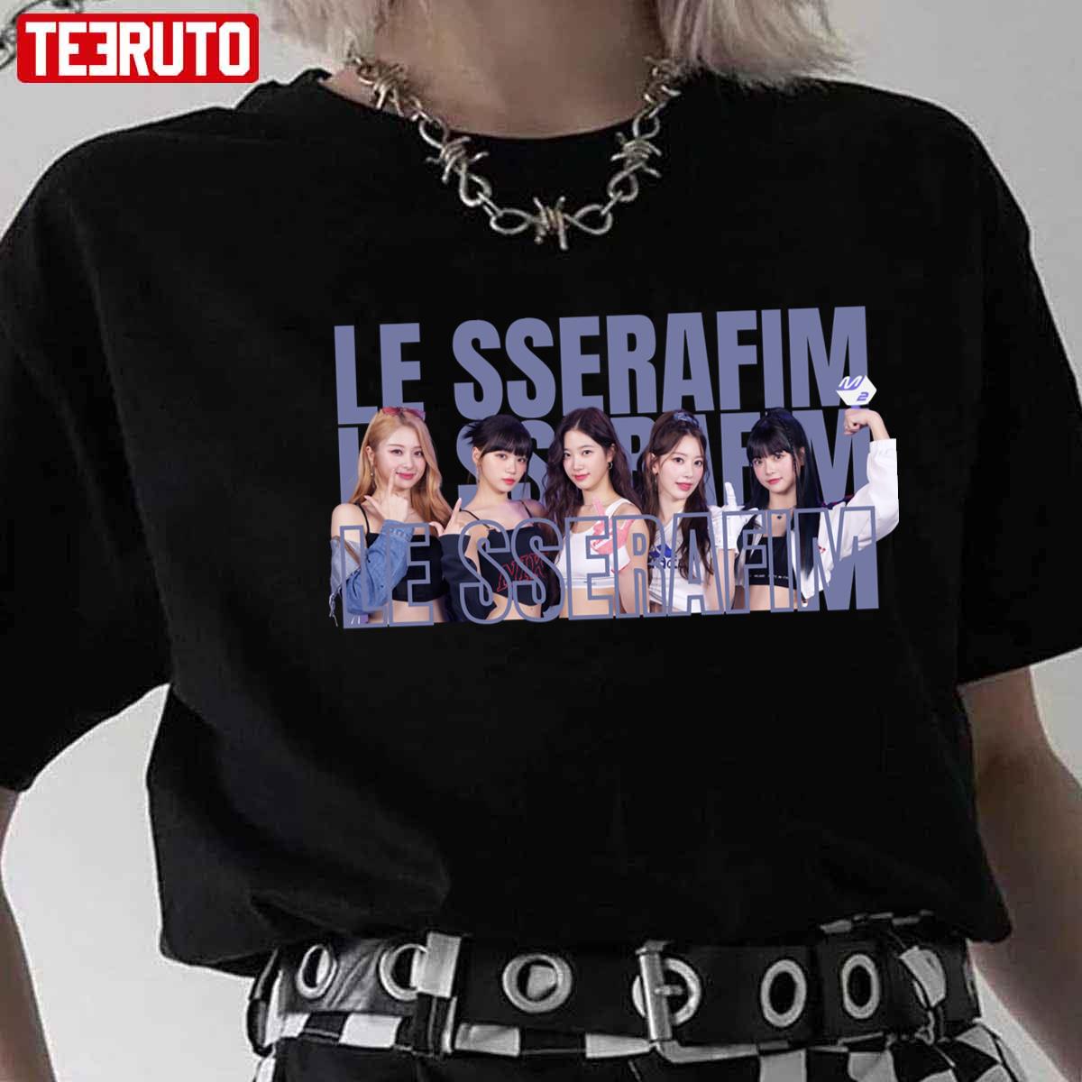 Beautiful Girls Le Sserafim Group Graphic Unisex T-Shirt - Teeruto