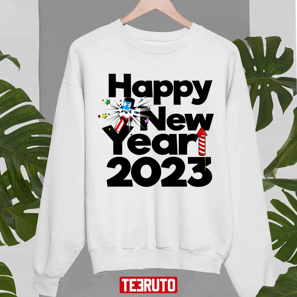 Best Wishes To You Happy New Year Usa 2023 Unisex Sweatshirt